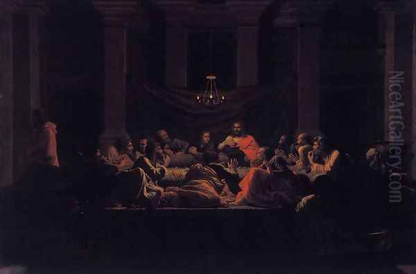 The Seven Sacraments- Eucharist 1647 Oil Painting by Nicolas Poussin