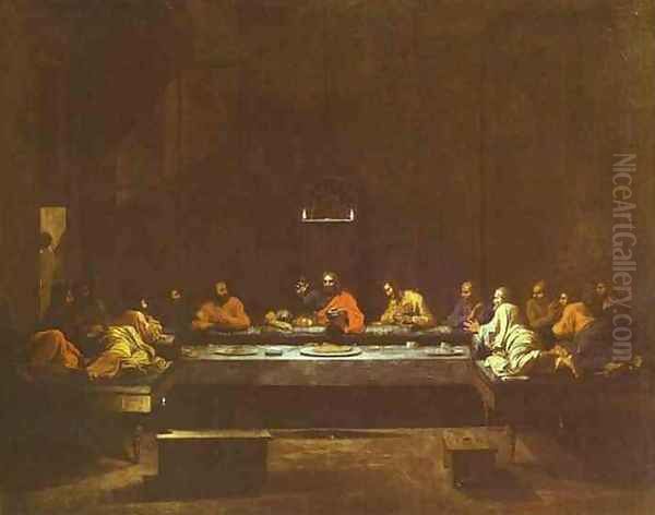 The Last Supper Oil Painting by Nicolas Poussin