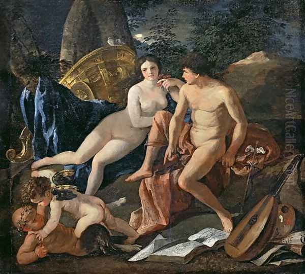 Venus and Mercury, c.1627-29 Oil Painting by Nicolas Poussin