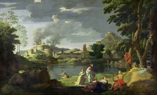 Orpheus and Eurydice Oil Painting by Nicolas Poussin