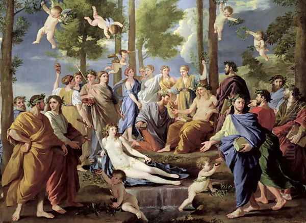 Parnassus, 1626 Oil Painting by Nicolas Poussin