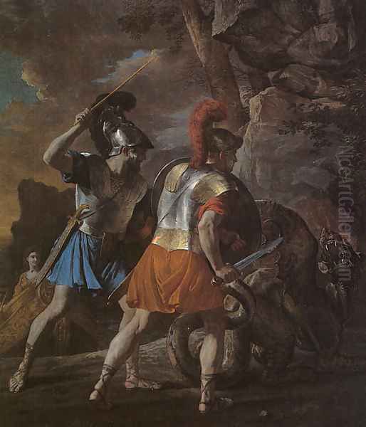 The Companions of Rinaldo Oil Painting by Nicolas Poussin