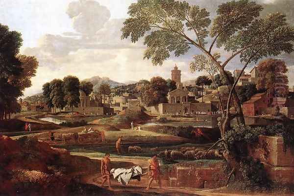 Landscape with the Funeral of Phocion Oil Painting by Nicolas Poussin