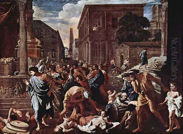 The Plague of Ashdod Oil Painting by Nicolas Poussin