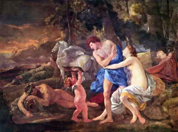 Cephalus and Aurora Oil Painting by Nicolas Poussin