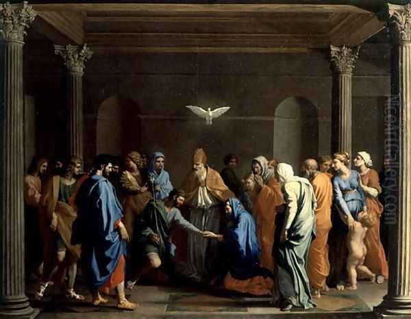 The Marriage of the Virgin, c.1638-40 Oil Painting by Nicolas Poussin