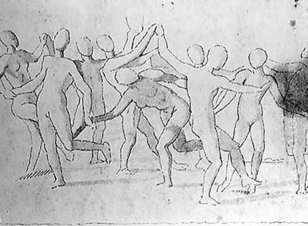 Study for a Bacchanalia Oil Painting by Nicolas Poussin