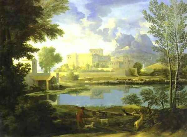 The Castle in Calm Weather Oil Painting by Nicolas Poussin