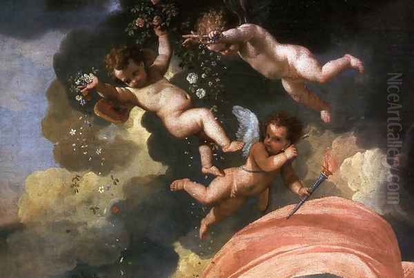 The Triumph of Neptune (detail-4) 1634 Oil Painting by Nicolas Poussin