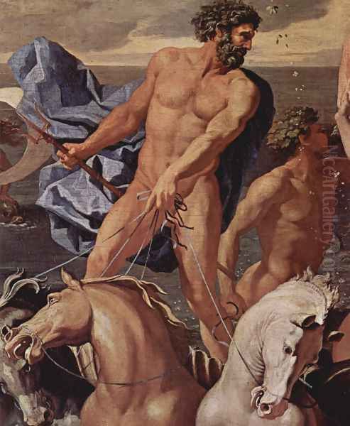 The Triumph of Neptune, detail Oil Painting by Nicolas Poussin