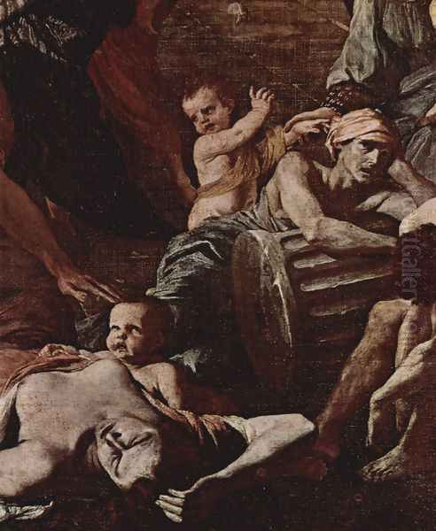 The Plague of Asdod, Detail Oil Painting by Nicolas Poussin