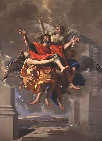 The Vision of St. Paul, 1649-50 Oil Painting by Nicolas Poussin