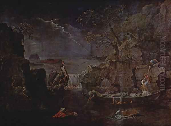 The Winter Oil Painting by Nicolas Poussin