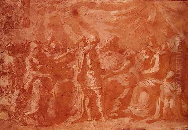 Study for the Death of Germanicus Oil Painting by Nicolas Poussin