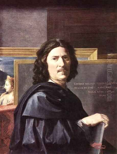 Self-Portrait Oil Painting by Nicolas Poussin