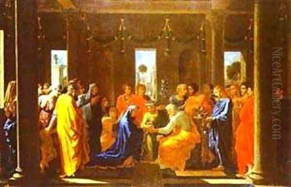 The Marriage Of The Virgin 1647 Oil Painting by Nicolas Poussin