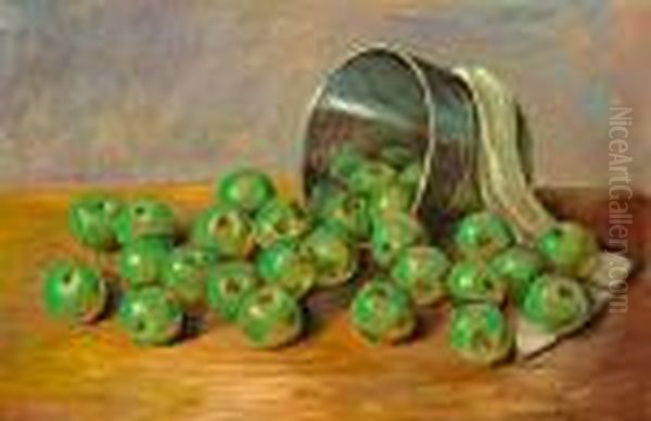 Green Apples Oil Painting by Walt Kuhn