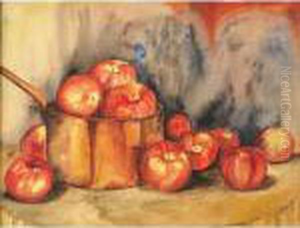 Red Apples Oil Painting by Walt Kuhn