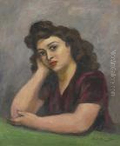 Soprano Oil Painting by Walt Kuhn