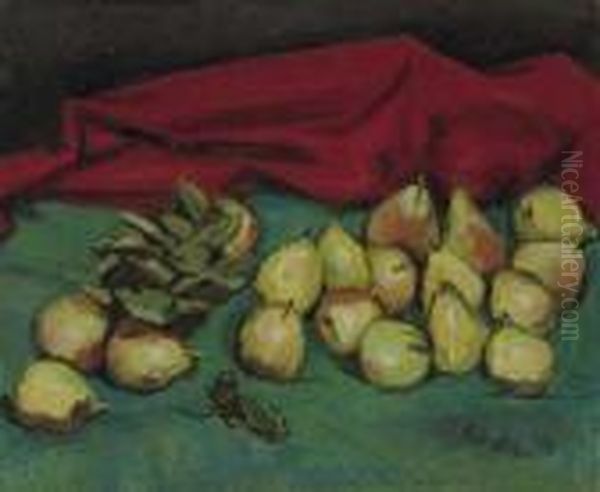 Pears Oil Painting by Walt Kuhn