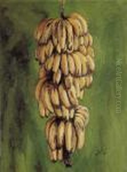 Bananas Oil Painting by Walt Kuhn