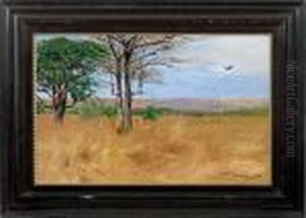 Ostafrikanische Landschaft Oil Painting by Wilhelm Kuhnert