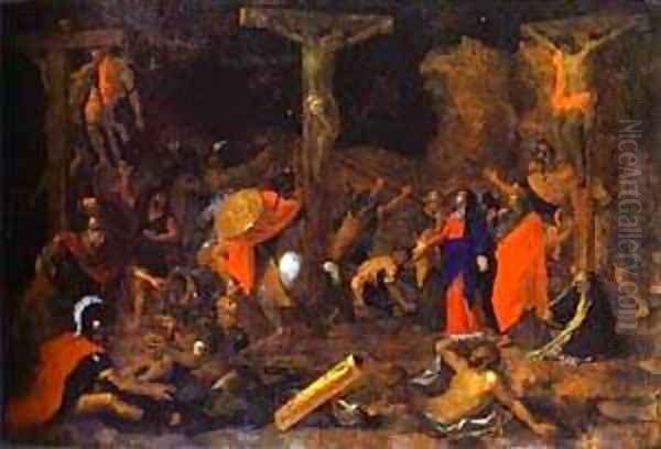 The Crucifixion Oil Painting by Nicolas Poussin