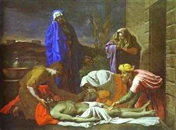 The Lamentation Over Christ 1655-1657 Oil Painting by Nicolas Poussin