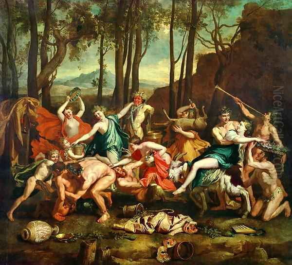 The Triumph of Pan Oil Painting by Nicolas Poussin