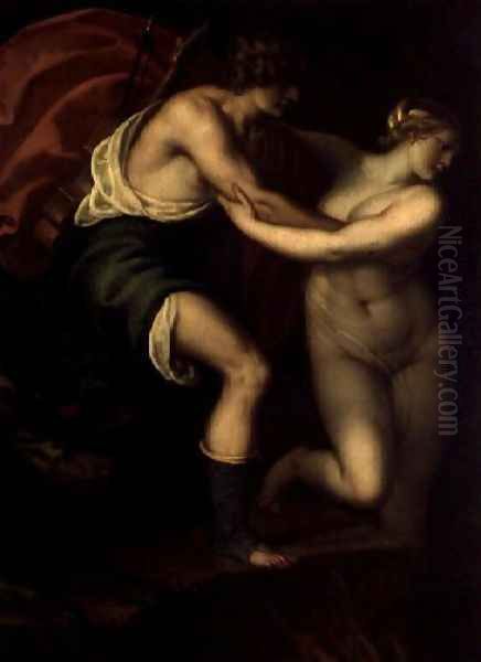 Orpheus and Eurydice Oil Painting by (Alessandro) Padovanino (Varotari)