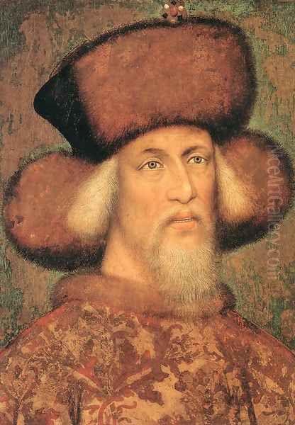 Portrait of Emperor Sigismund of Luxembourg Oil Painting by Antonio Pisano (Pisanello)