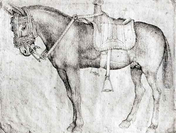 Mule, from the Vallardi Album Oil Painting by Antonio Pisano (Pisanello)