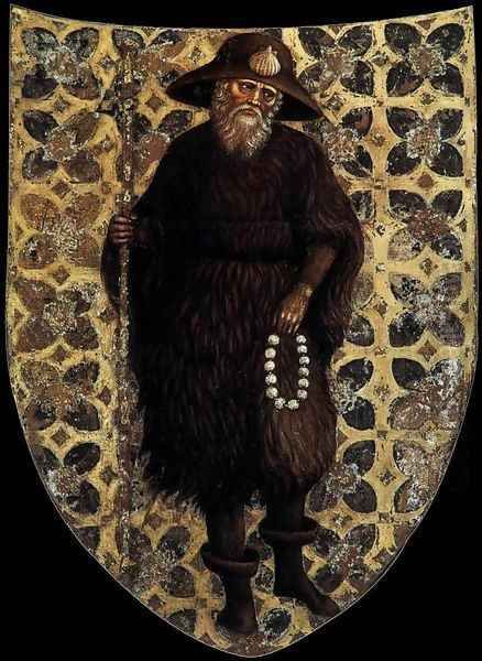 Pellegrini Family Coat-of-Arms Oil Painting by Antonio Pisano (Pisanello)