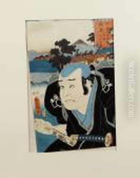 Portratt Oil Painting by Kunisada