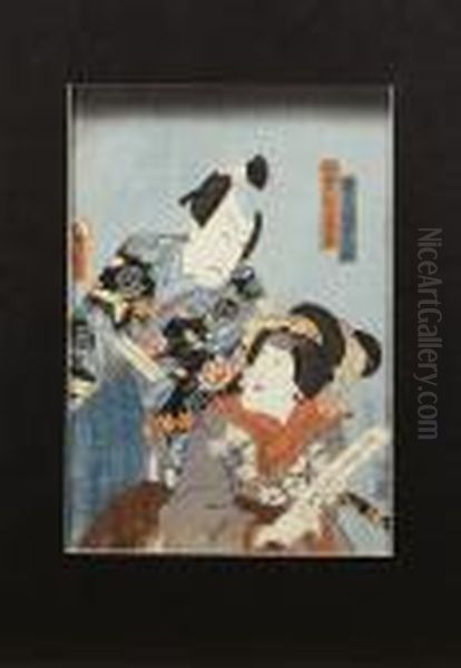 Skadespelare Oil Painting by Kunisada