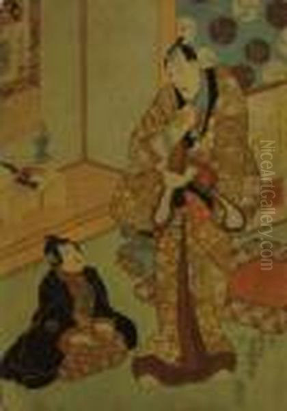 Yoka Tsuka Oil Painting by Kunisada