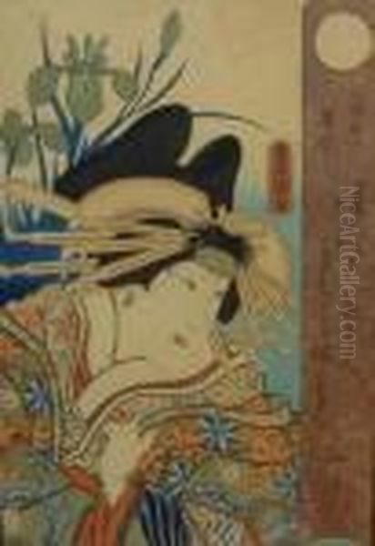 Acteur Dans Le Role De Miura Ya No Takao Oil Painting by Kunisada