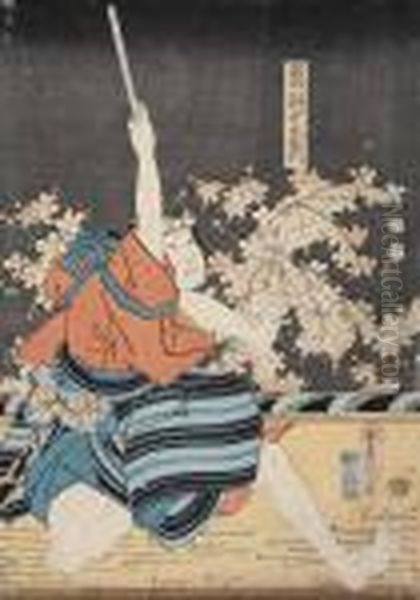 Kabuki Schauspieler Oil Painting by Kunisada