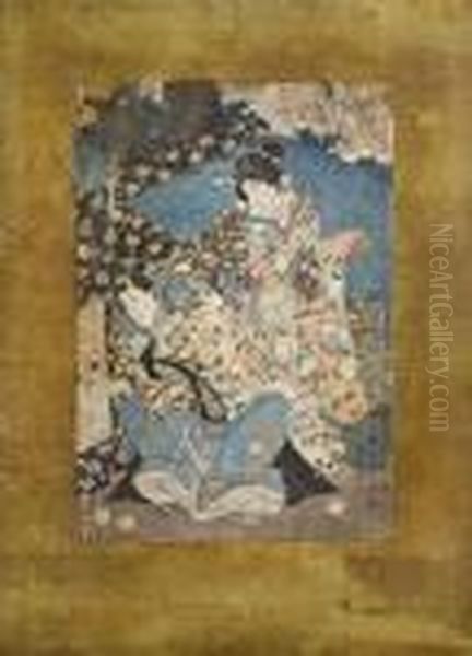 Storie Del Principe Genji Oil Painting by Kunisada