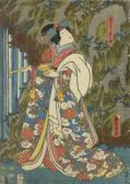 Schauspieler. Oil Painting by Kunisada