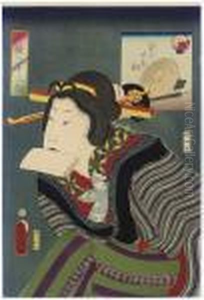 Kigaseki So Oil Painting by Kunisada