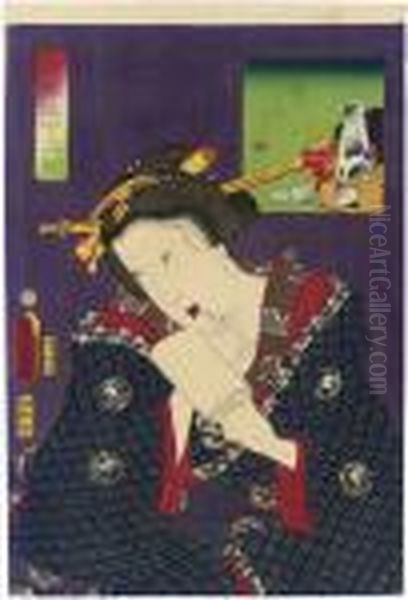 Suito Ga Yosa So Oil Painting by Kunisada