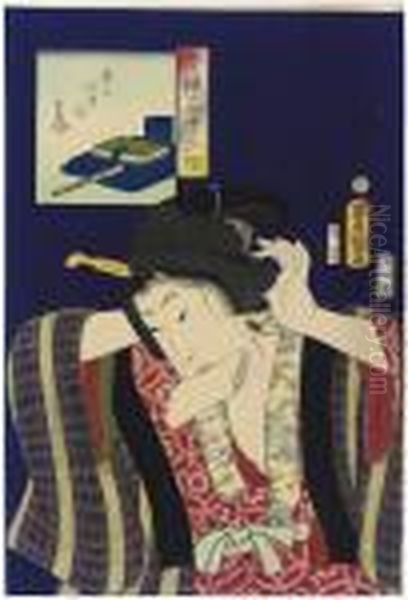 Yo Ga Ake So Oil Painting by Kunisada