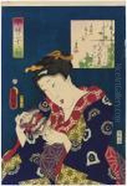 Yonen Nasa So Oil Painting by Kunisada