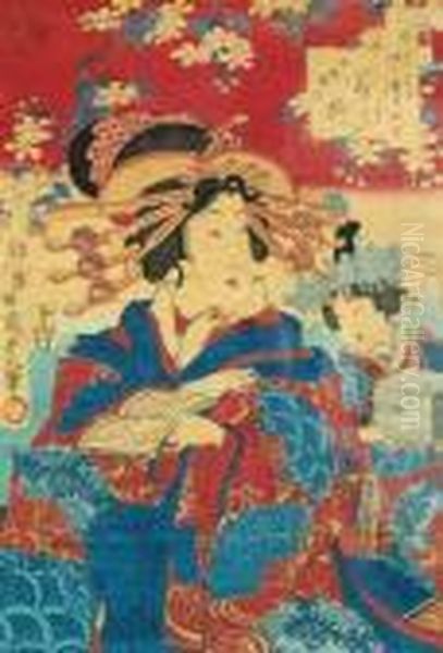 Untitled Oil Painting by Kunisada