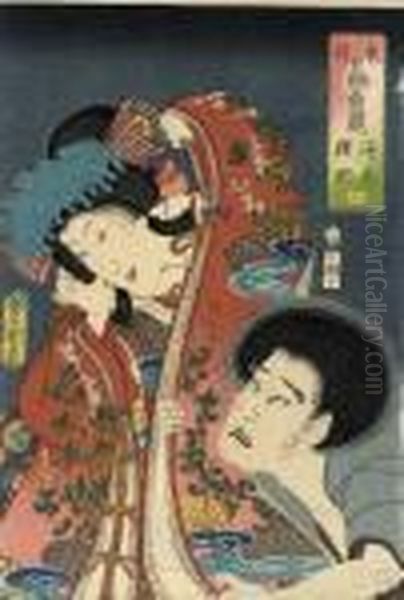 Untitle Oil Painting by Kunisada