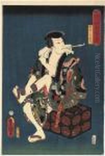 Untitled Oil Painting by Kunisada