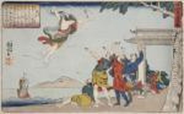 Twenty-fourparagons Of Filial Piety Oil Painting by Utagawa Kuniyoshi