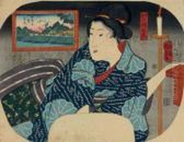 Chomeiji Chinai Benten Oil Painting by Utagawa Kuniyoshi