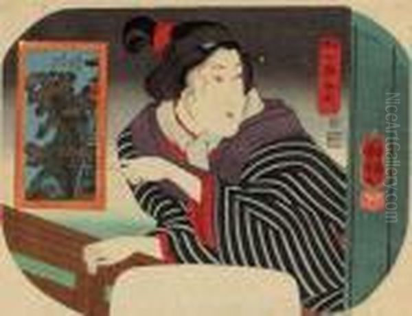 Asakusa Chinai Rojo Benten Oil Painting by Utagawa Kuniyoshi